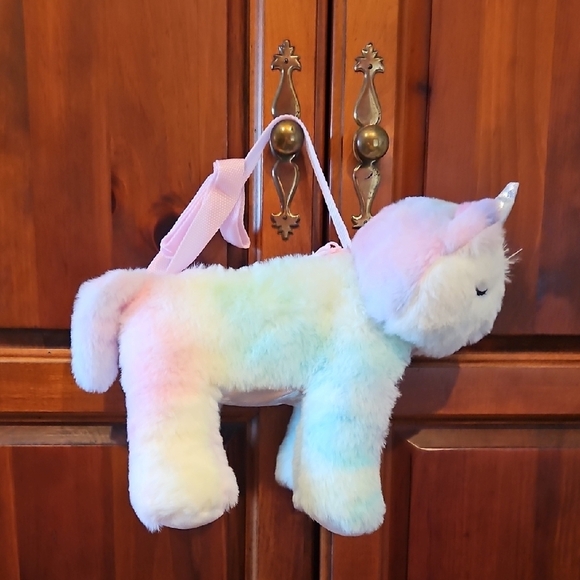 Rainbow Unicorn Plush Bag, NWOT! - Picture 1 of 6